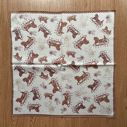 Vintage Celine Paris Handkerchief