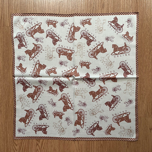 Vintage Celine Paris Handkerchief