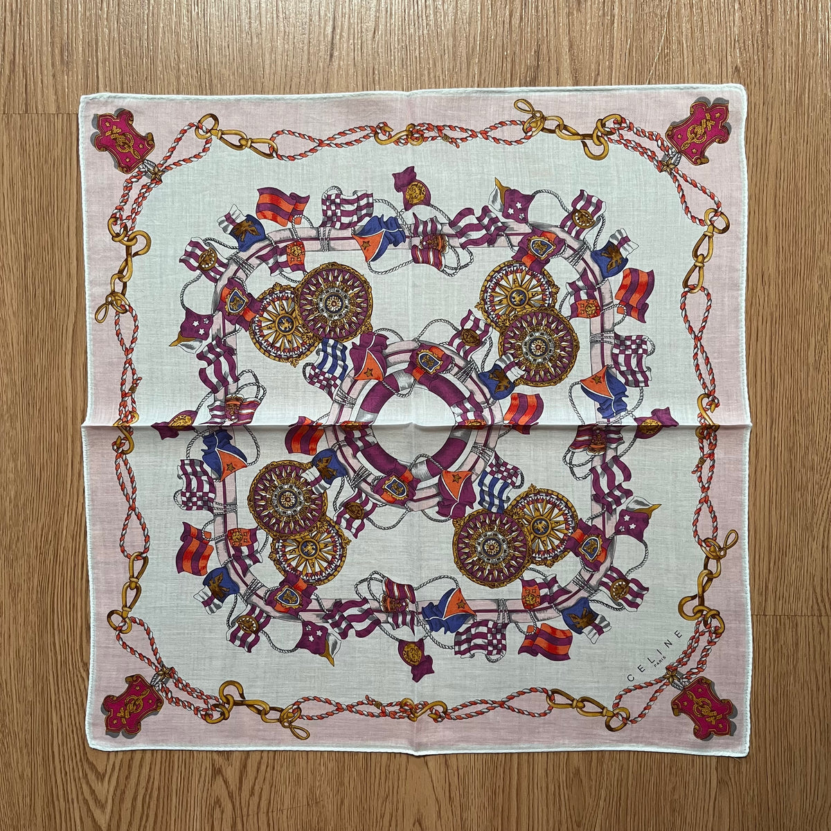 Vintage Celine Paris Handkerchief