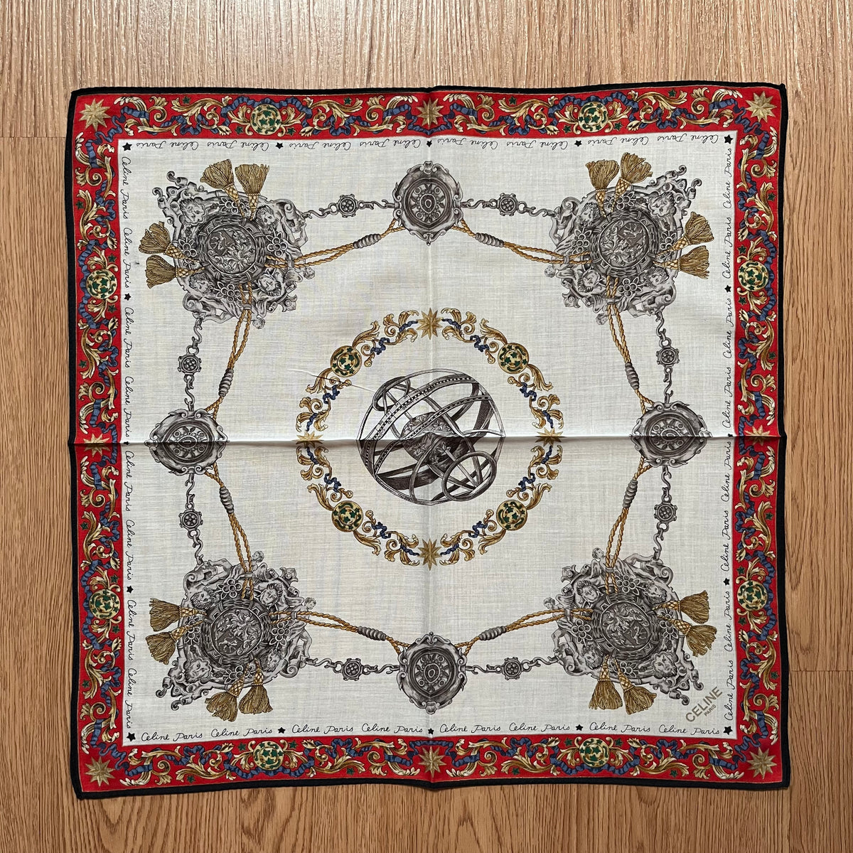 Vintage Celine Paris Handkerchief