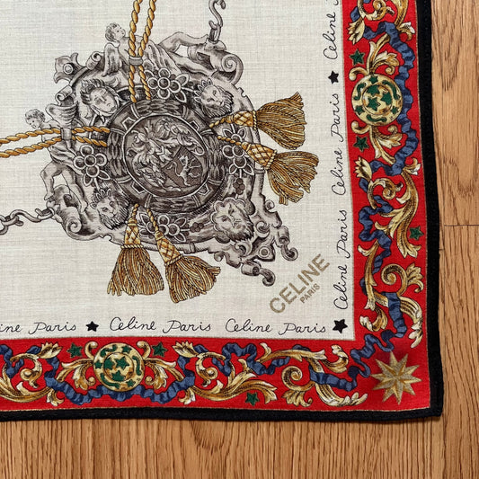 Vintage Celine Paris Handkerchief