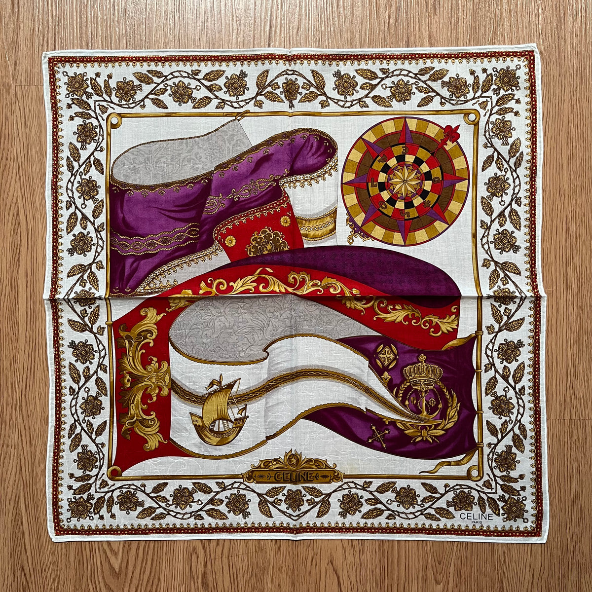 Vintage Celine Paris Handkerchief