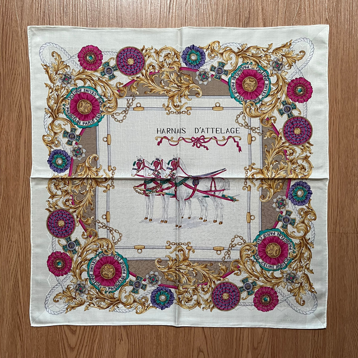 Vintage Celine Paris Handkerchief