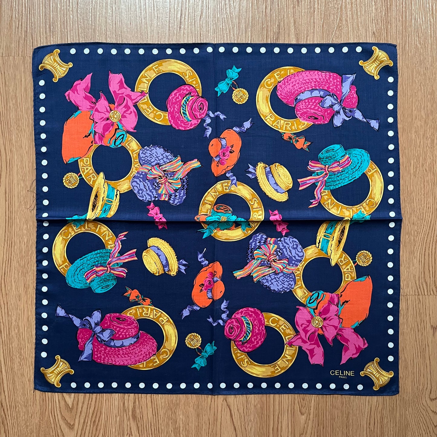 Vintage Celine Paris Handkerchief