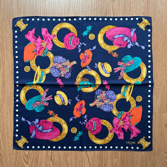 Vintage Celine Paris Handkerchief