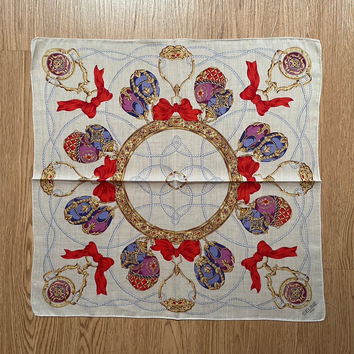 Vintage Celine Paris Handkerchief