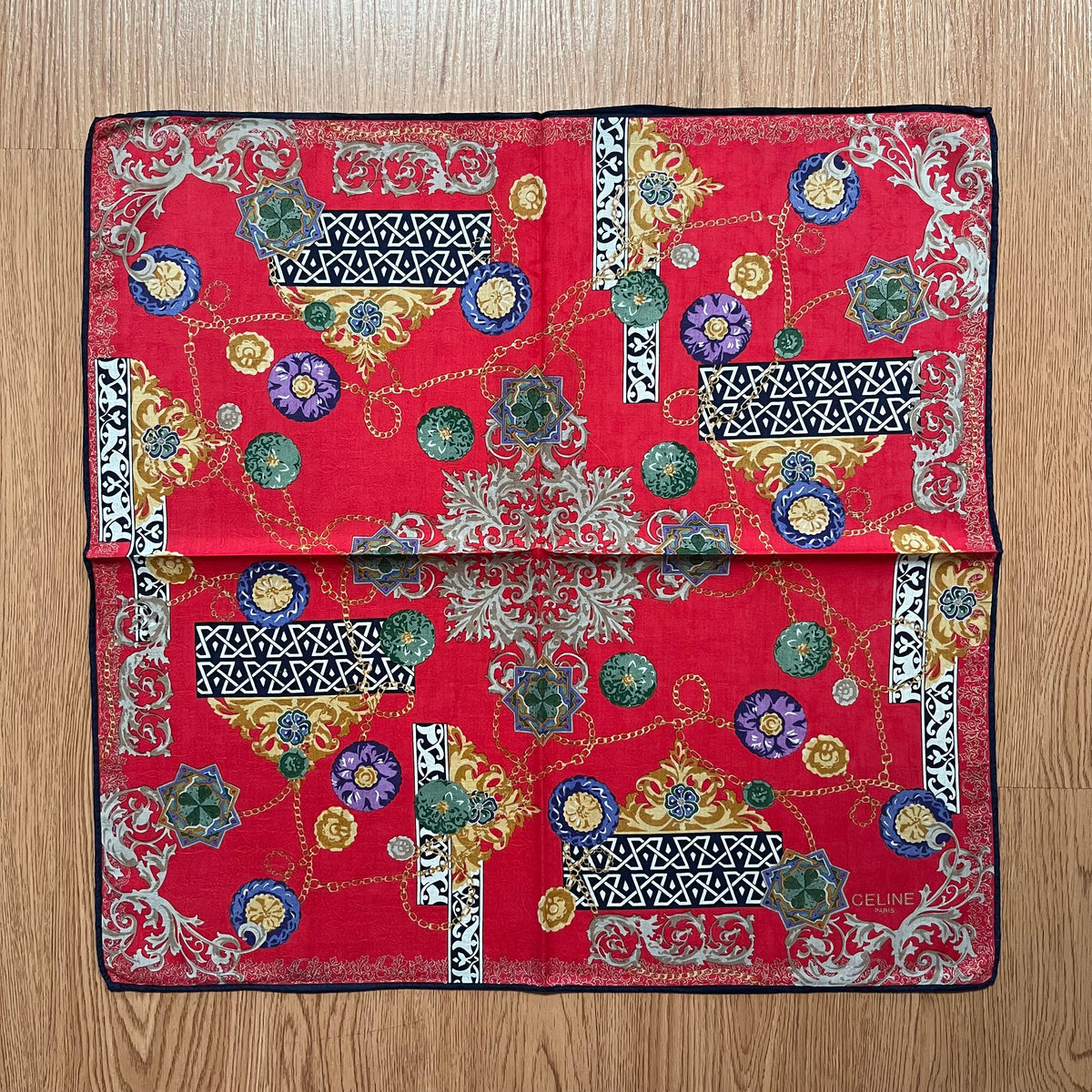 Vintage Celine Paris Handkerchief