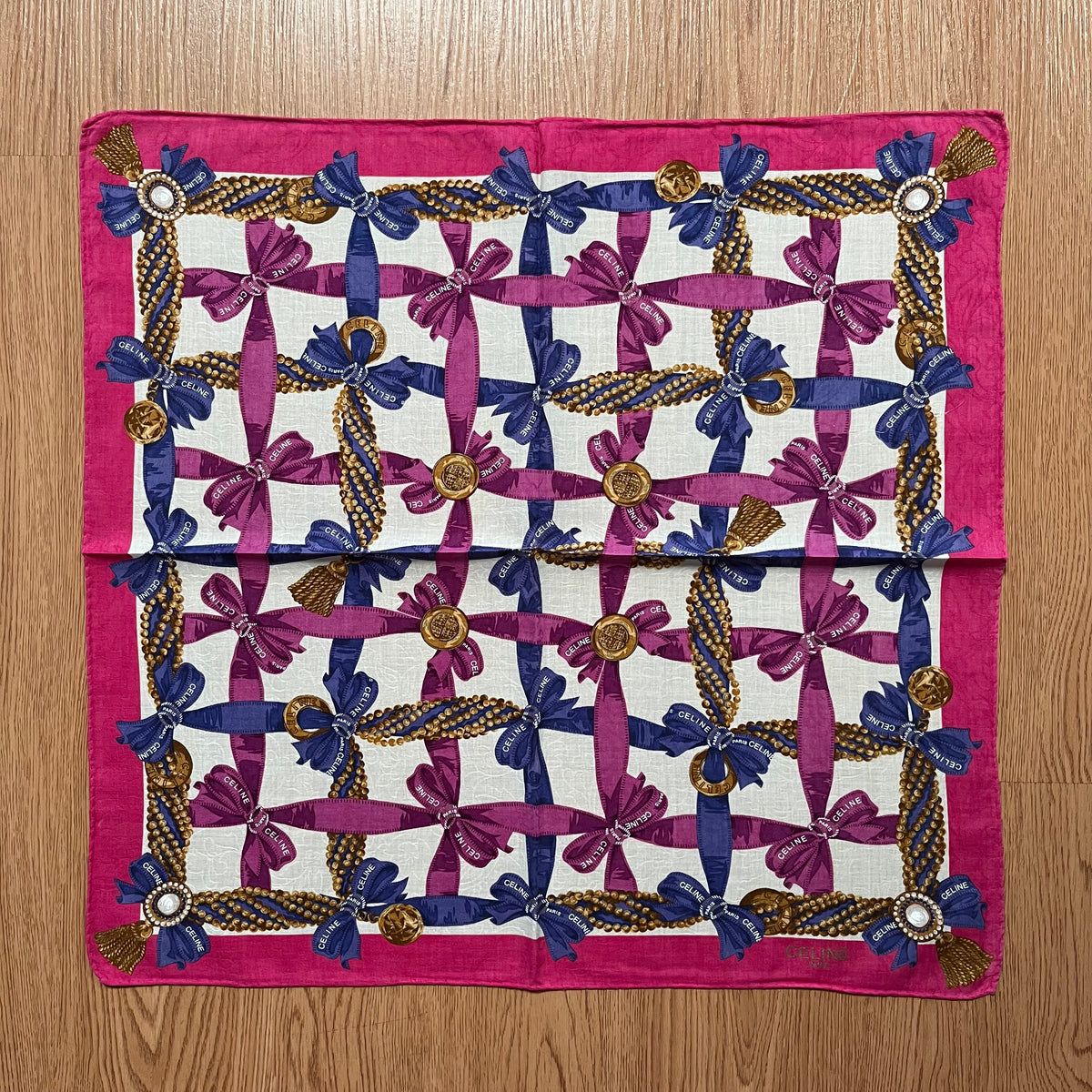 Vintage Celine Paris Handkerchief