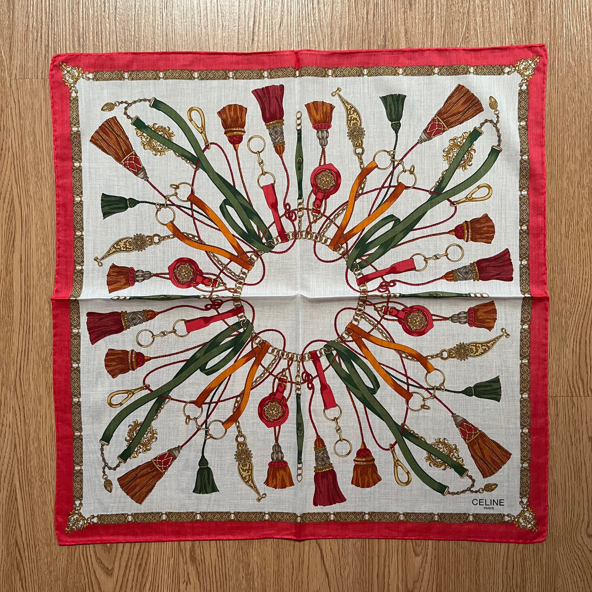Vintage Celine Paris Handkerchief