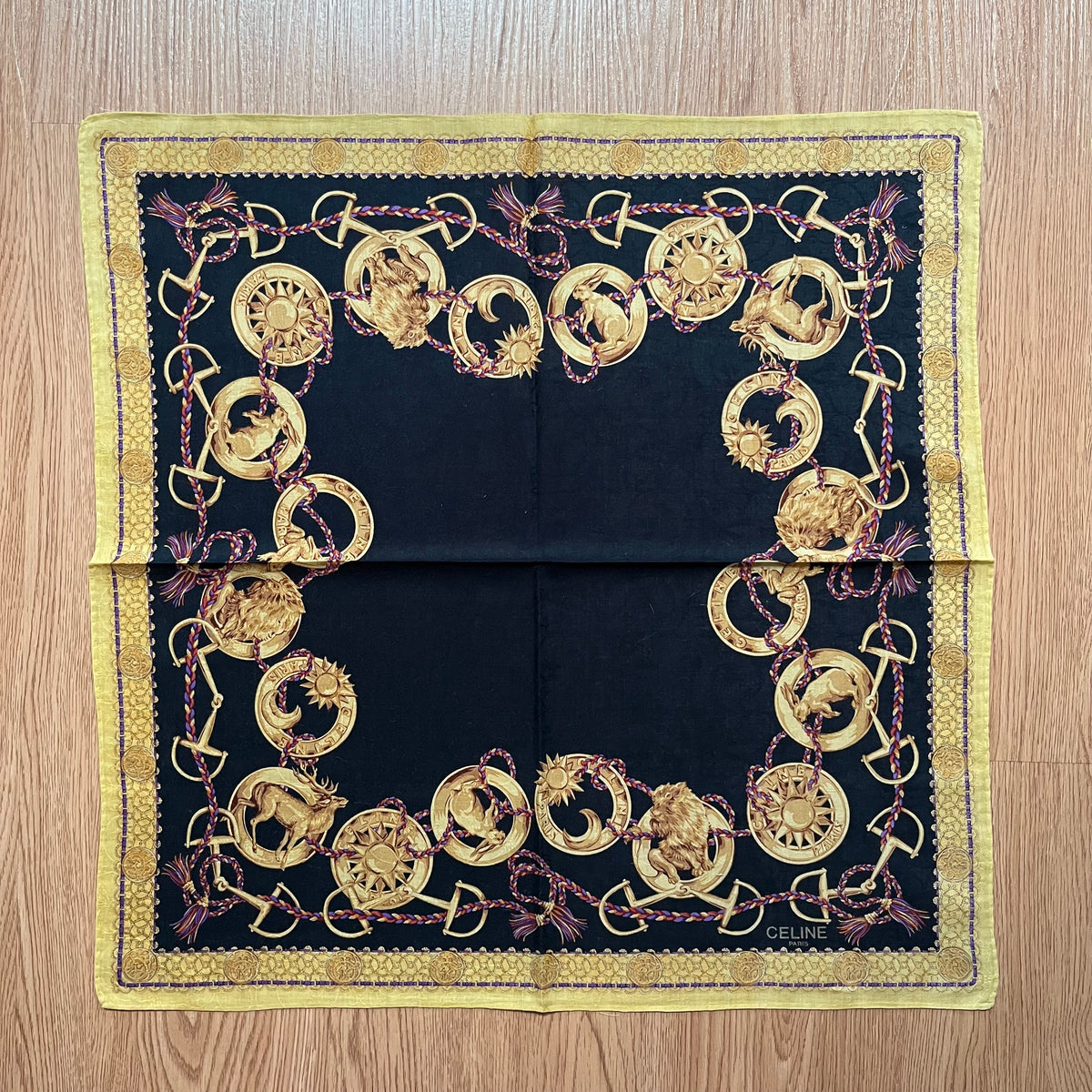 Vintage Celine Paris Handkerchief