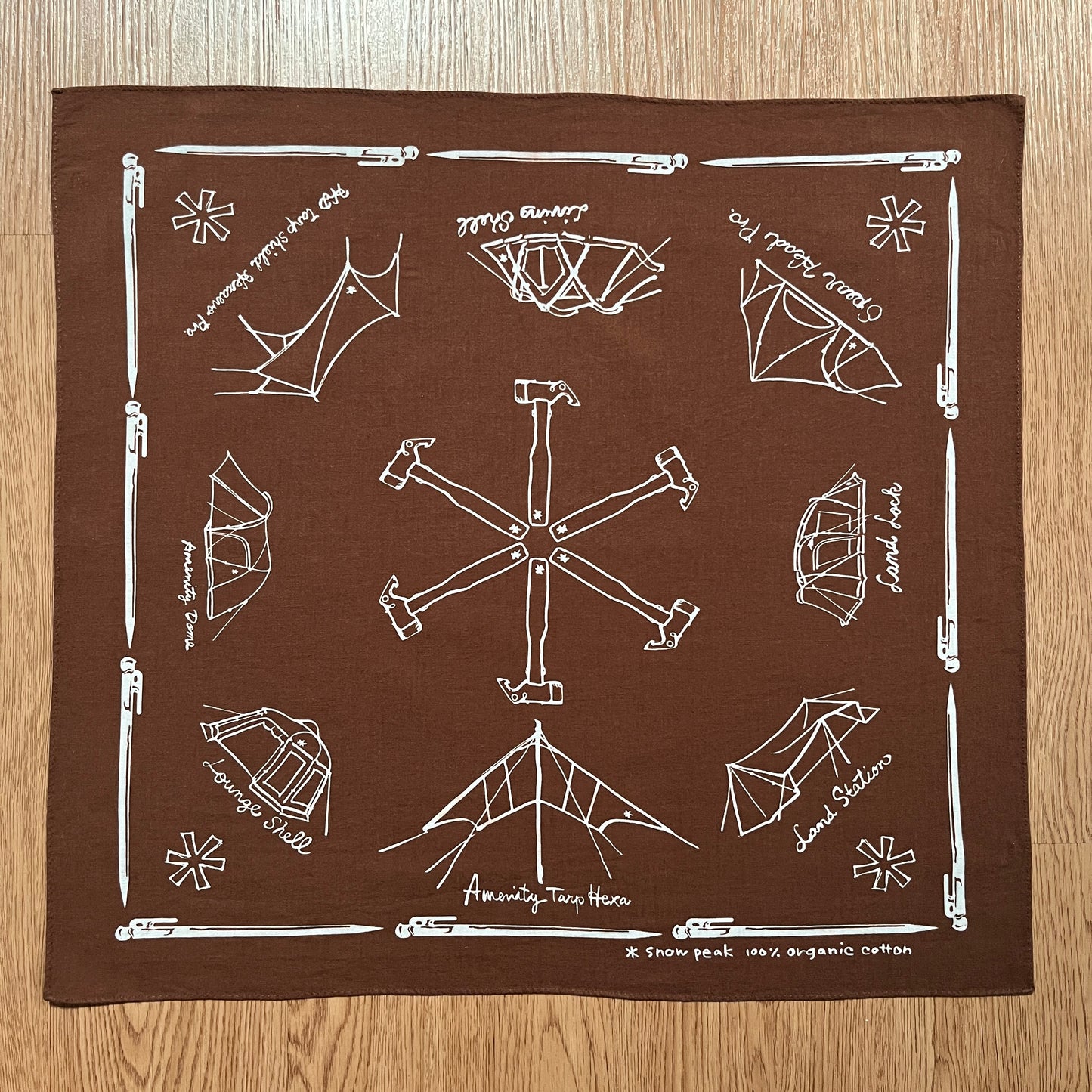 Snow Peak Cotton NOASOBI Bandana Handkerchief