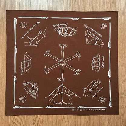 Snow Peak Cotton NOASOBI Bandana Handkerchief