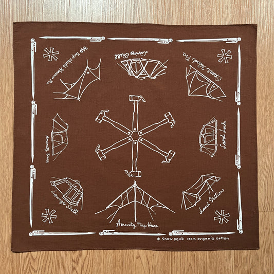 Snow Peak Cotton NOASOBI Bandana Handkerchief