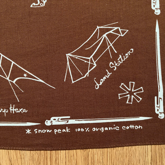 Snow Peak Cotton NOASOBI Bandana Handkerchief