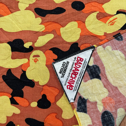A Bathing Ape Orange Camo Handkerchief
