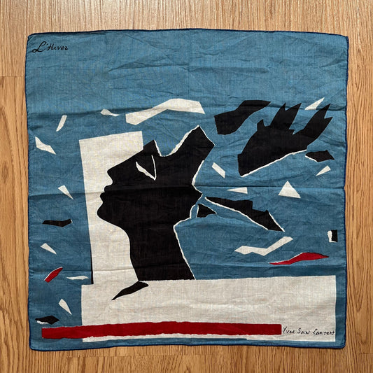Vintage Yves Saint Laurent L'Hiver Handkerchief