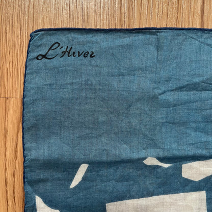 Vintage Yves Saint Laurent L'Hiver Handkerchief