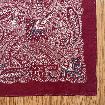 Vintage Yves Saint Laurent Handkerchief